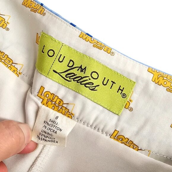 Loud Mouth Womens Printed Skort Size 6 Shorts Skirt Art To Wear Golf Lined - Picture 6 of 7